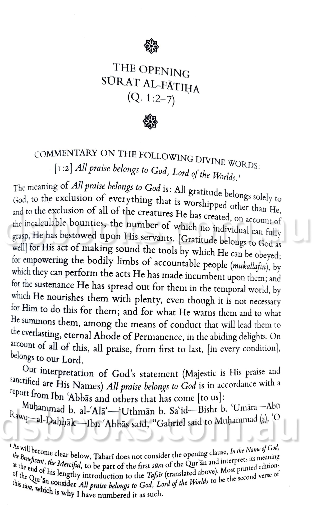 Tabari : Selections from The Comprehensive Exposition of the Interpretation of the Verses of the Quran