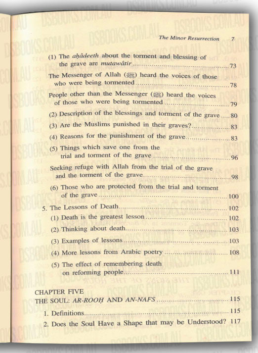 Islamic Creed Series Vol. 5 - The Minor Resurrection