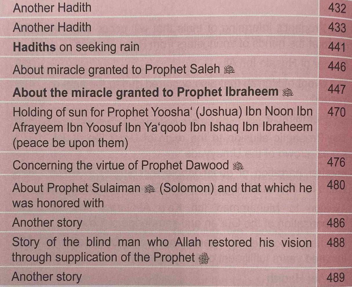 Miracles and Merits of Allah's Messenger (Al Bidaya Wan Nihaya)