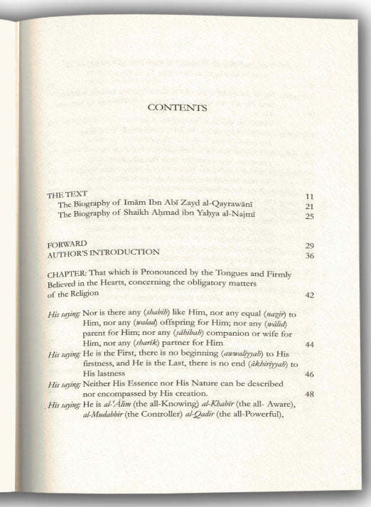 The Creed Of Ibn Abi Zayd Al-Qayrawani