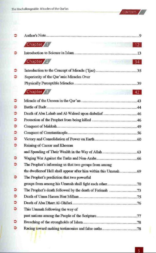 Full Colour The Unchallengeable Miracles of the Quran