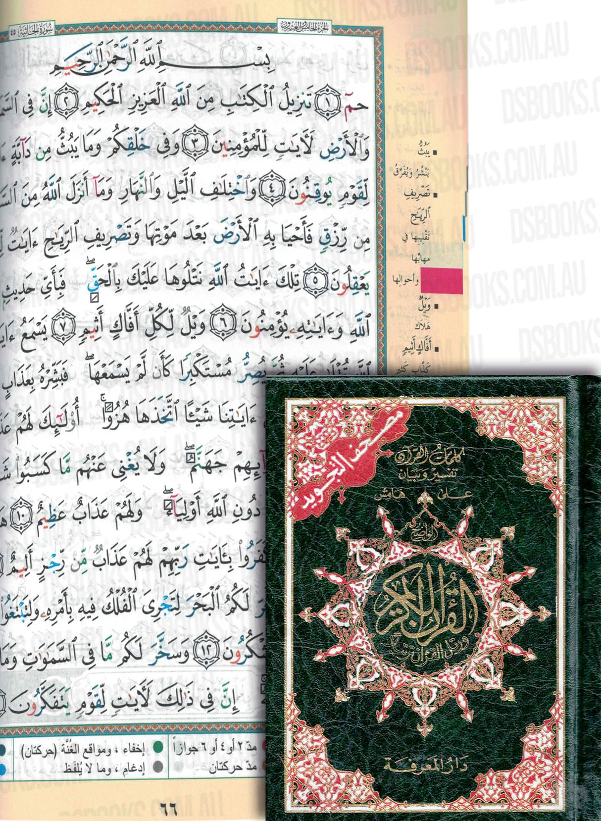 Tajweed Quran (6 Parts/Pocket Size) Dar al Marifa (Uthmani)