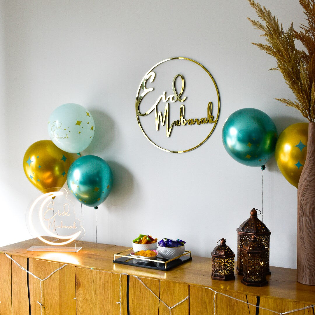 Table Sign (neon light) Eid Mubarak