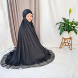 Elegant Prayer Clothes for Women with Lace - Black