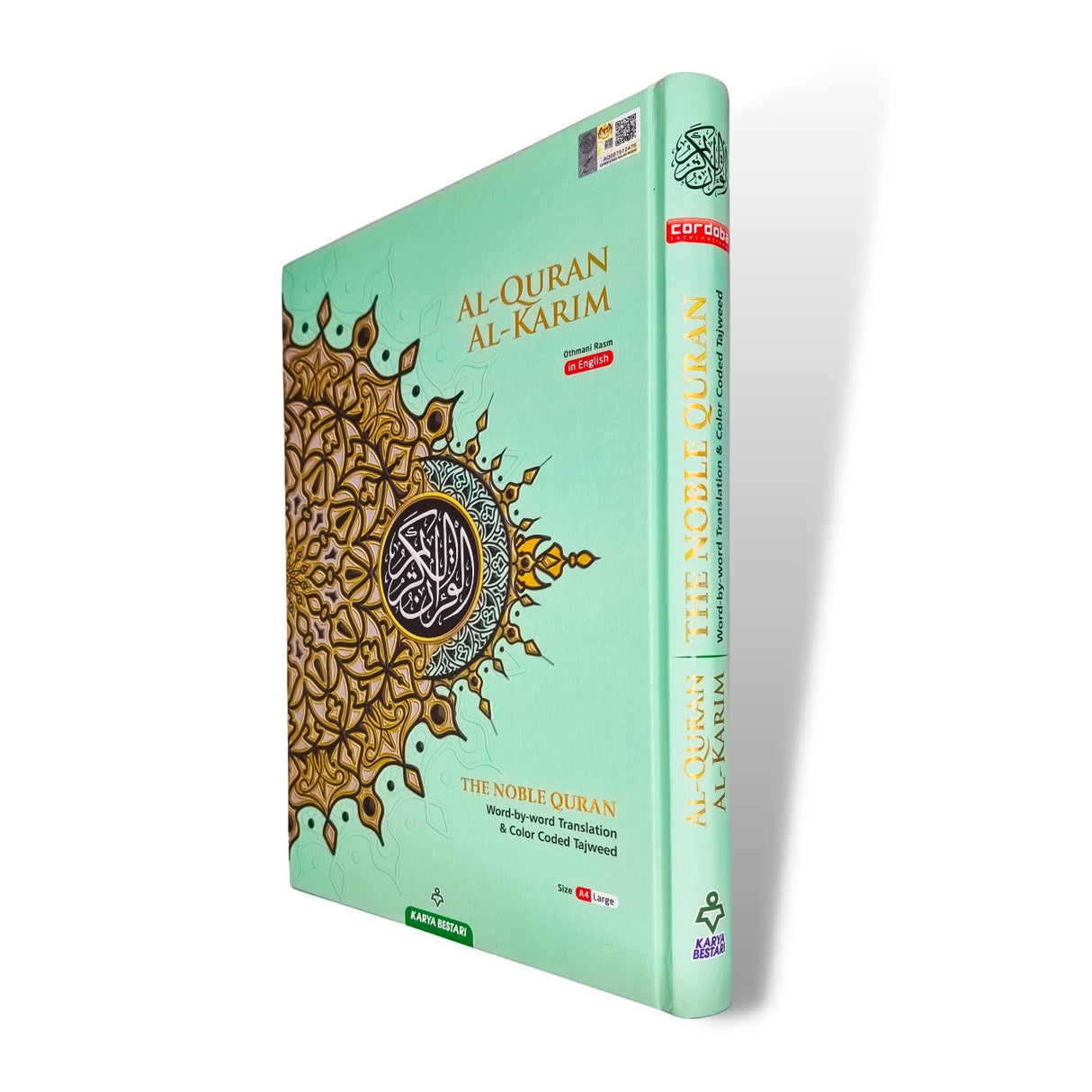Large Maqdis Quran - Word By Word English TURQUOISE GREEN