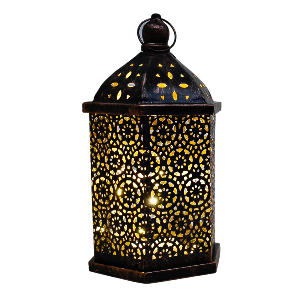 Brass Effect Metal Lanterns