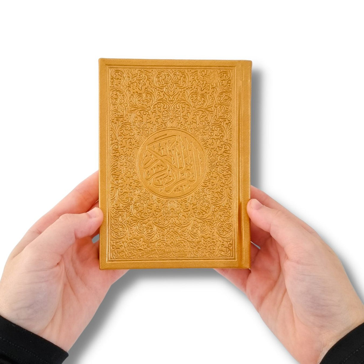 Quran 10.5x14cm, Gold - Cream pages, Cover Design