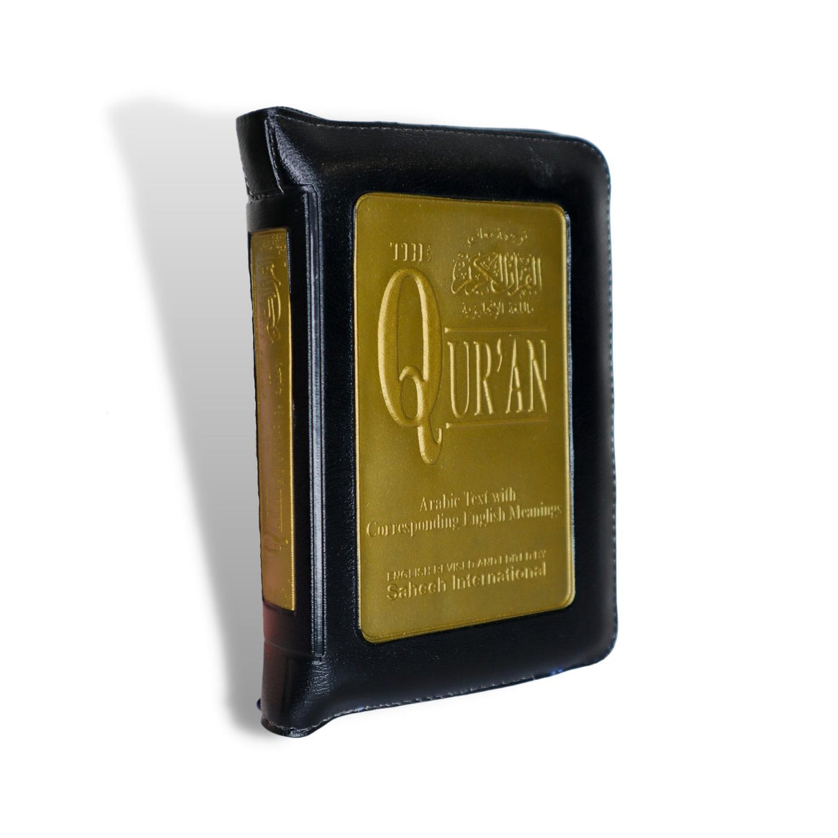 The Quran Arabic & English Meanings  ( Pocket Size Zip 14cmx9cm) Saheeh Int'l