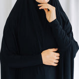 Premium XL Jilbab Sleeved Black