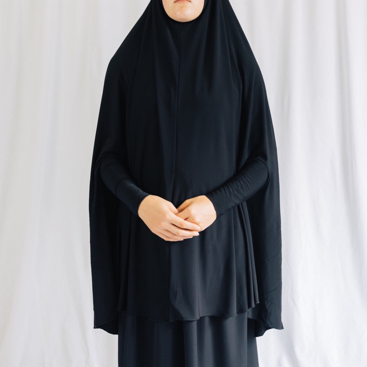 Premium Jilbab Sleeved Black