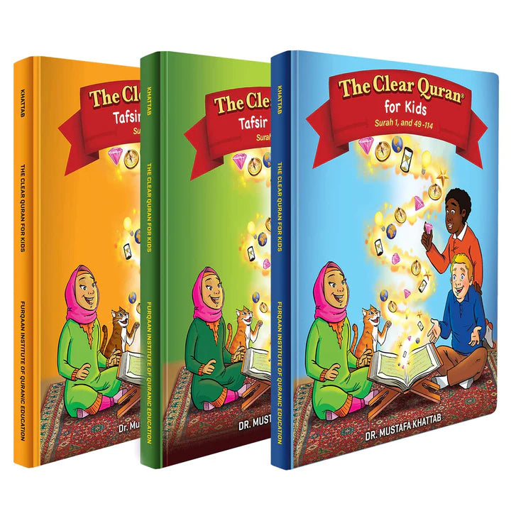 Tafsir for Kids - The Clear Quran for Kids (3 Parts) - Free Postage