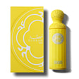 Yellow Gissah perfume bottle and packaging on a white background