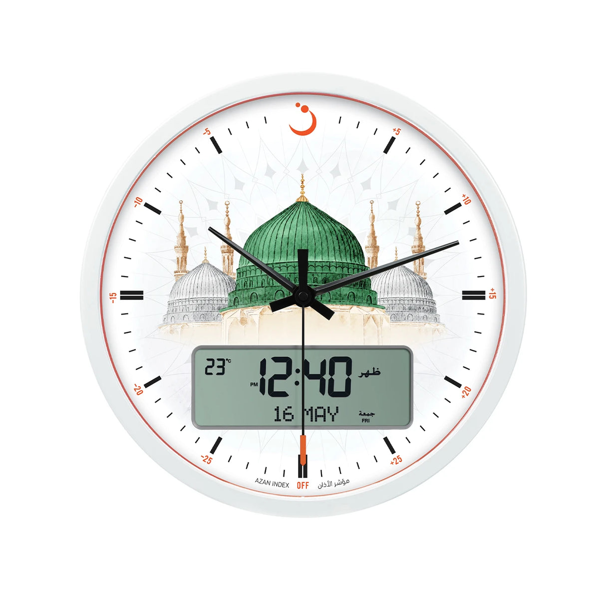 Al Fajr Wall Clock CR-23 Madinah