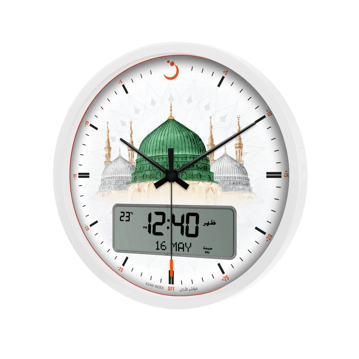 Al Fajr Wall Clock CR-23 Madinah