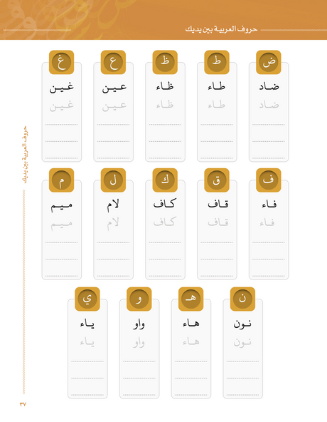 Arabic Between Your Hands The Letters