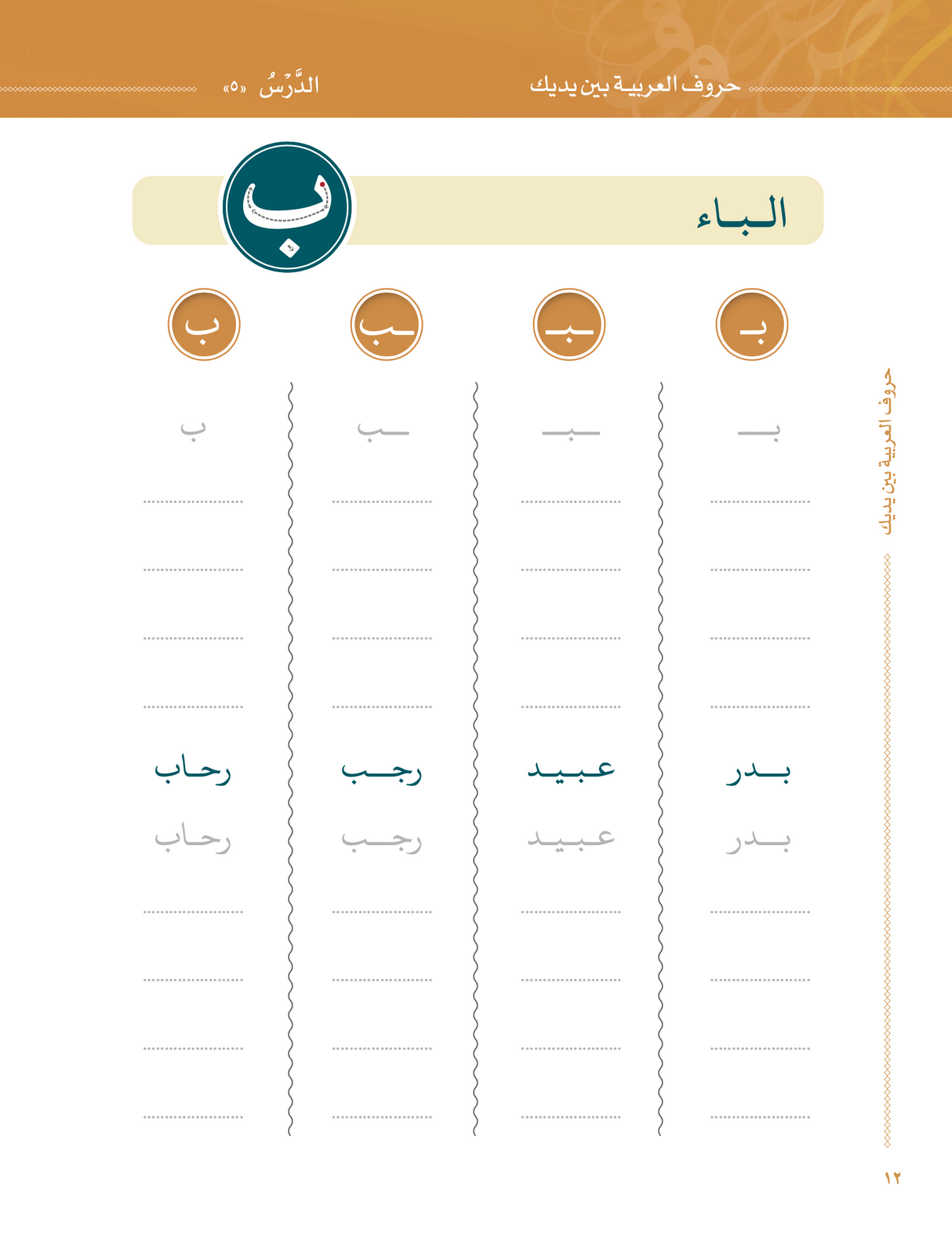 Arabic Between Your Hands The Letters