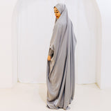 French Jilbab One Piece GREY