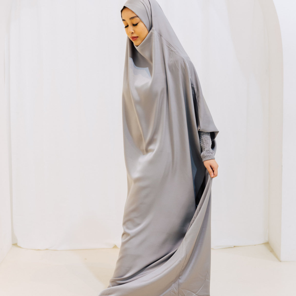 French Jilbab One Piece GREY