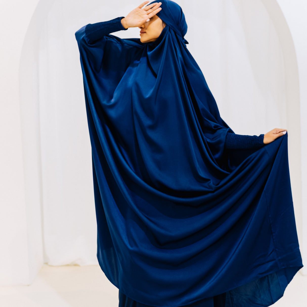 French Jilbab One Piece NAVY