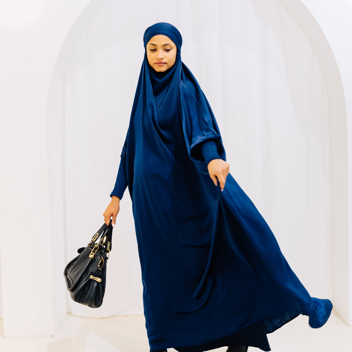 French Jilbab One Piece NAVY