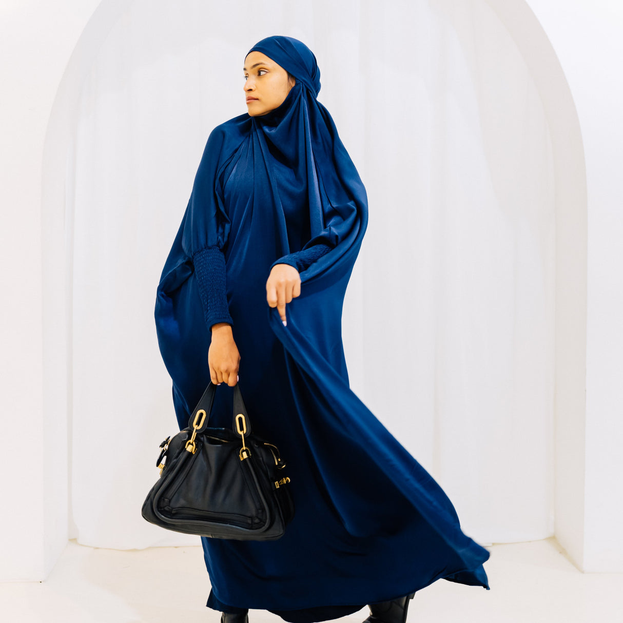 French Jilbab One Piece NAVY