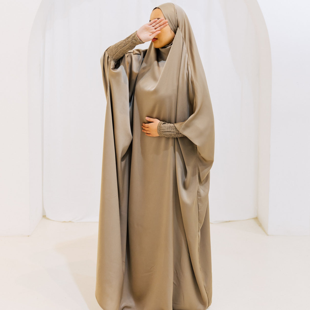 French Jilbab One Piece KHAKI