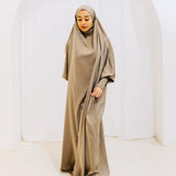 French Jilbab One Piece KHAKI