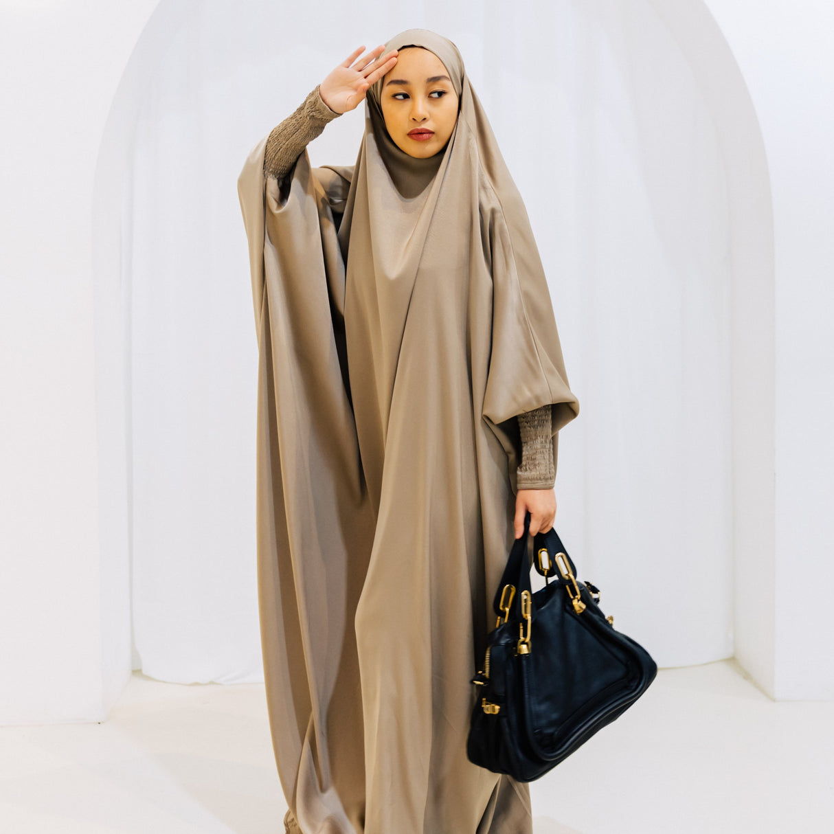 French Jilbab One Piece KHAKI