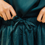 French Jilbab Two Piece with Elastic Cuff JUNGLE GREEN