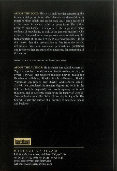 General Precepts Of Ahlus Sunnah Wal Jamaaah