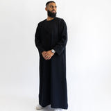 Ikaf Omani Thobe Black for Men