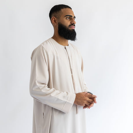 Ikaf Omani Thobe Beige for Men