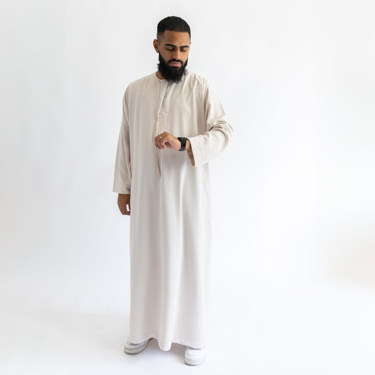 Ikaf Omani Thobe Beige for Men