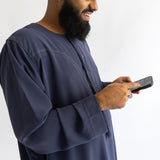 Ikaf Omani Thobe Charcoal for Men