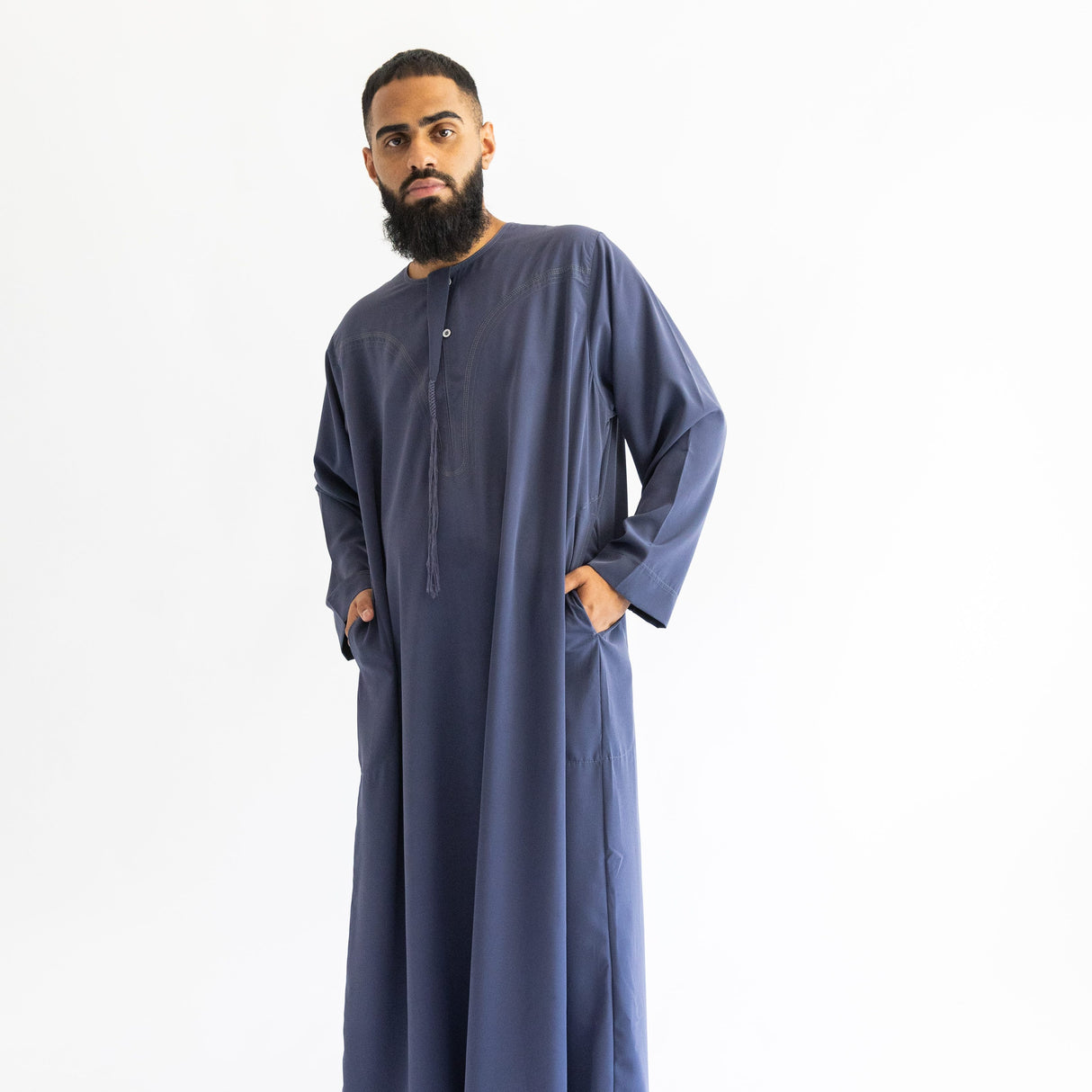 Ikaf Omani Thobe Charcoal for Men