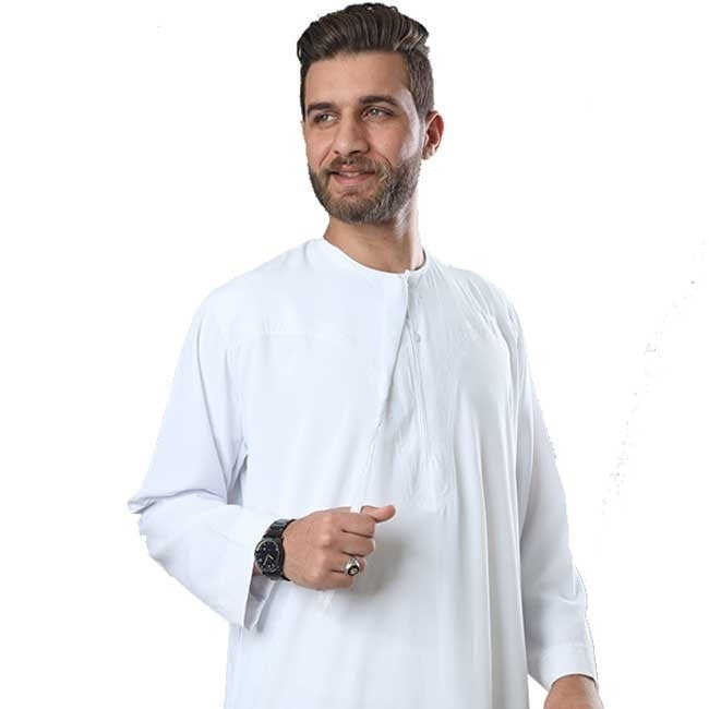 Ikaf Omani Thobe White for Men