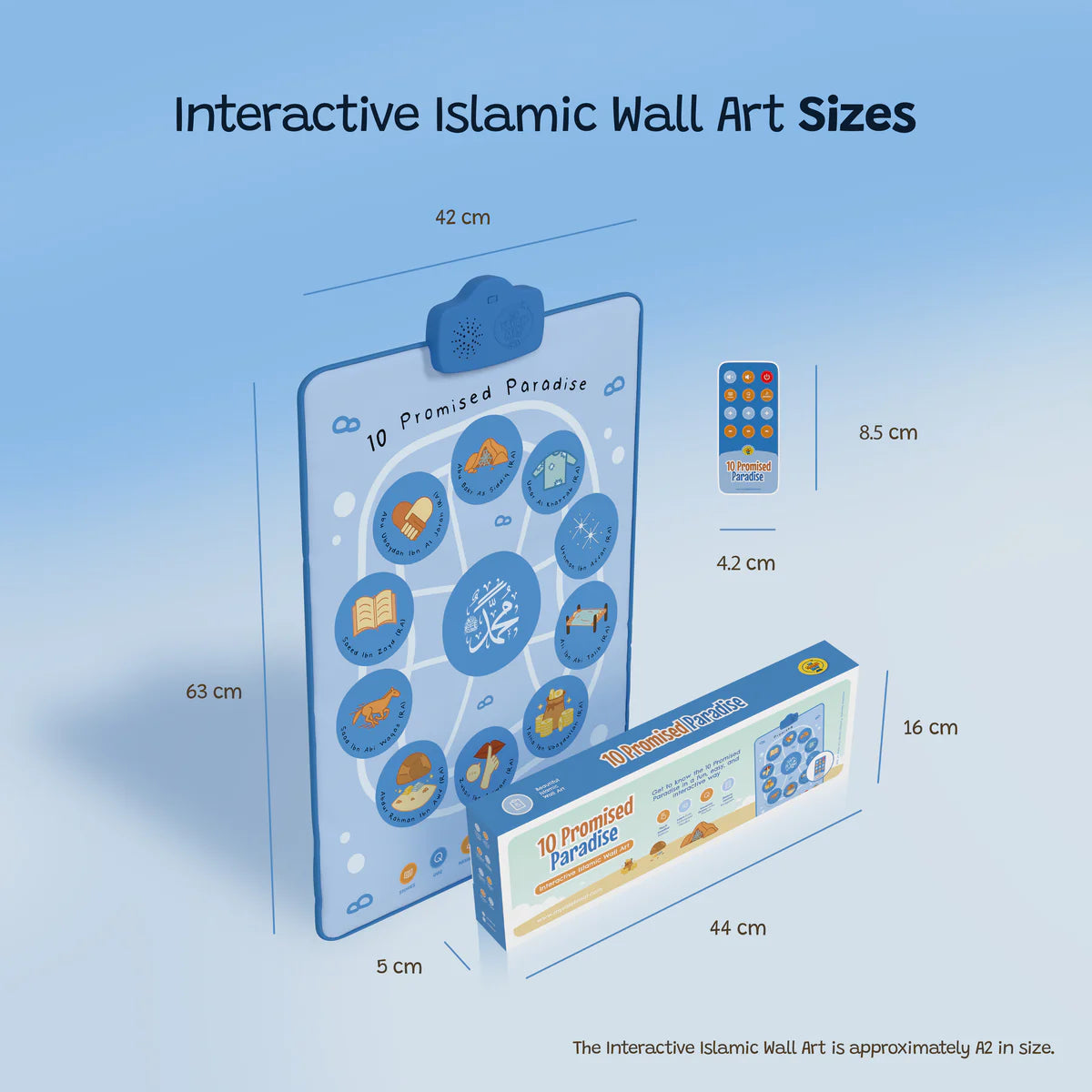 Interactive Islamic Wall Art - 10 Promised Paradise - My Salah Mat