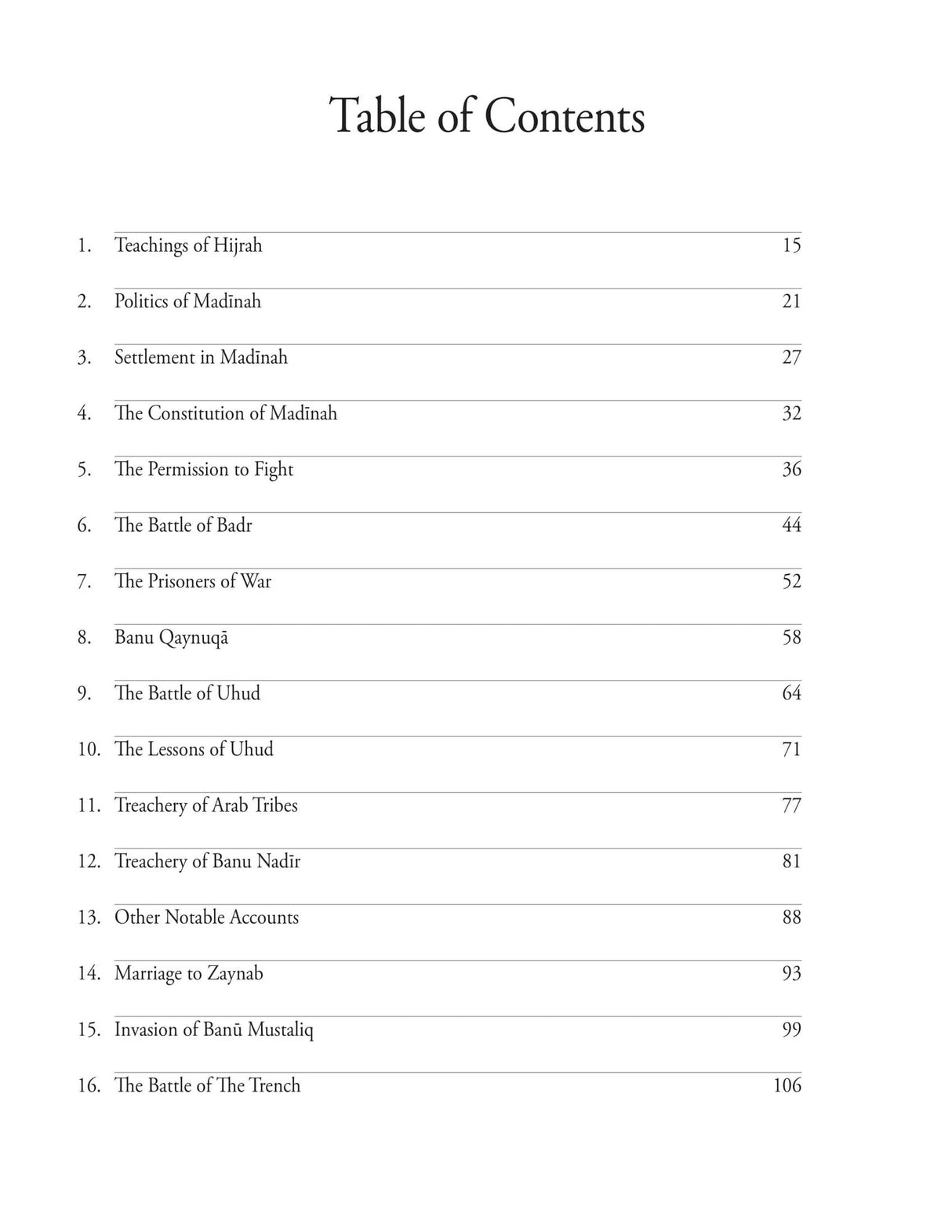 LIfe of Rasulullah: Madinah Period