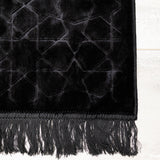 Luxurious Silk Prayer Mat (70 X 115cm) Black