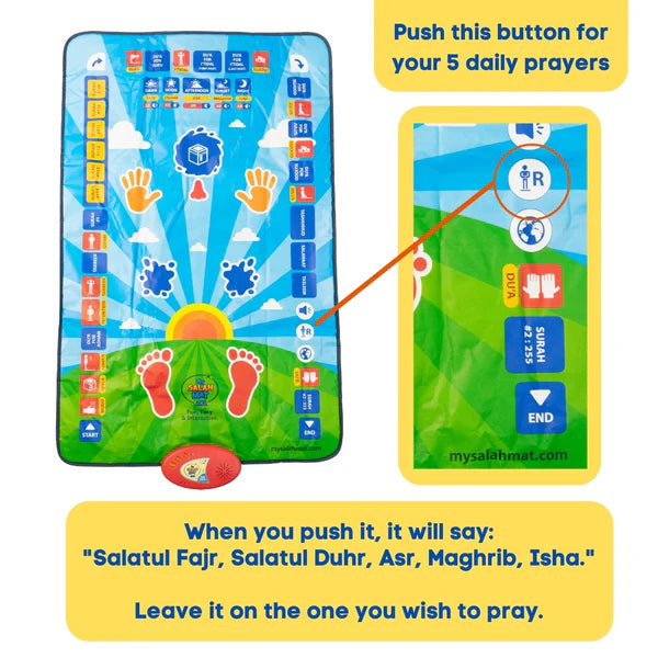 Official My Salah Mat: Smart Interactive Kids Prayer Mat