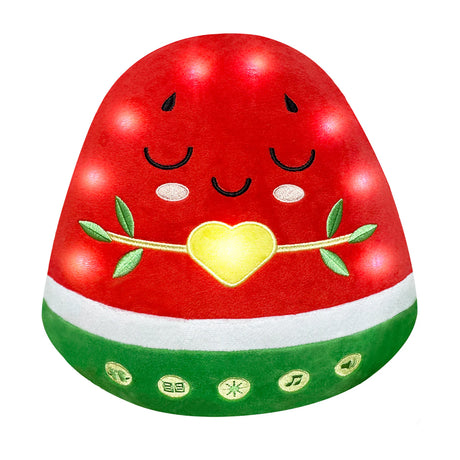 Nur Watermelon Plushie Light-Up Interactive Islamic Plushie, Learn Surahs, Duas