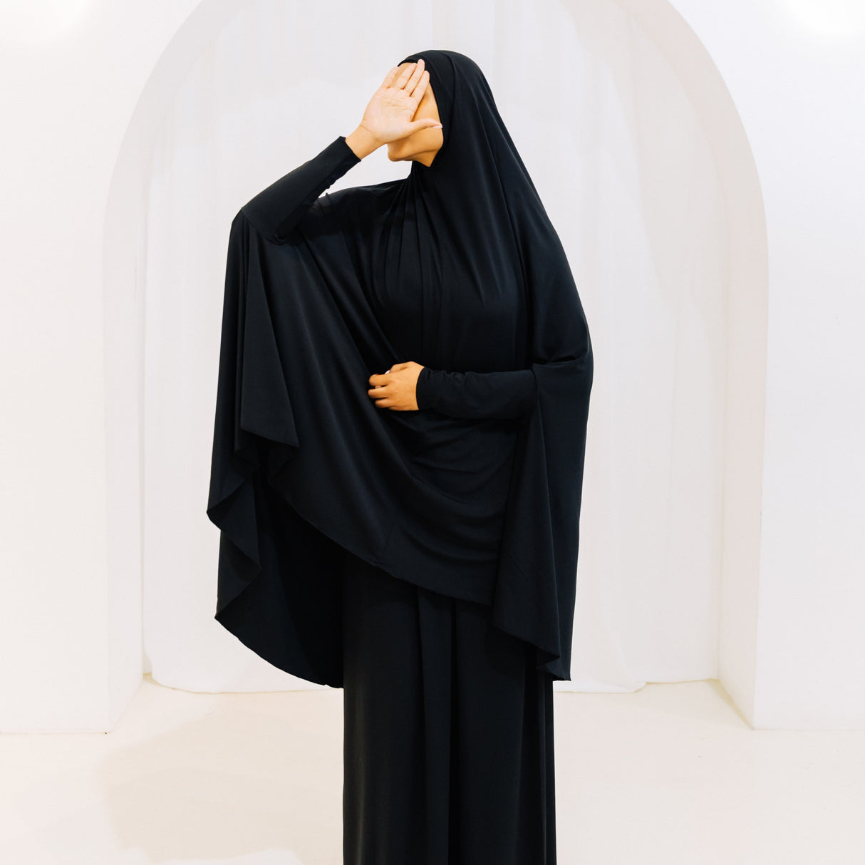 Premium Jilbab Sleeved BLACK