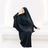 Premium Jilbab Sleeved BLACK