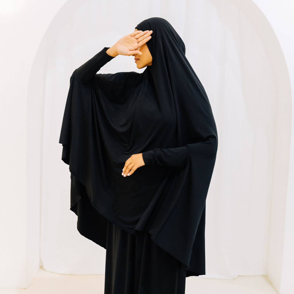 Premium Jilbab Sleeved BLACK