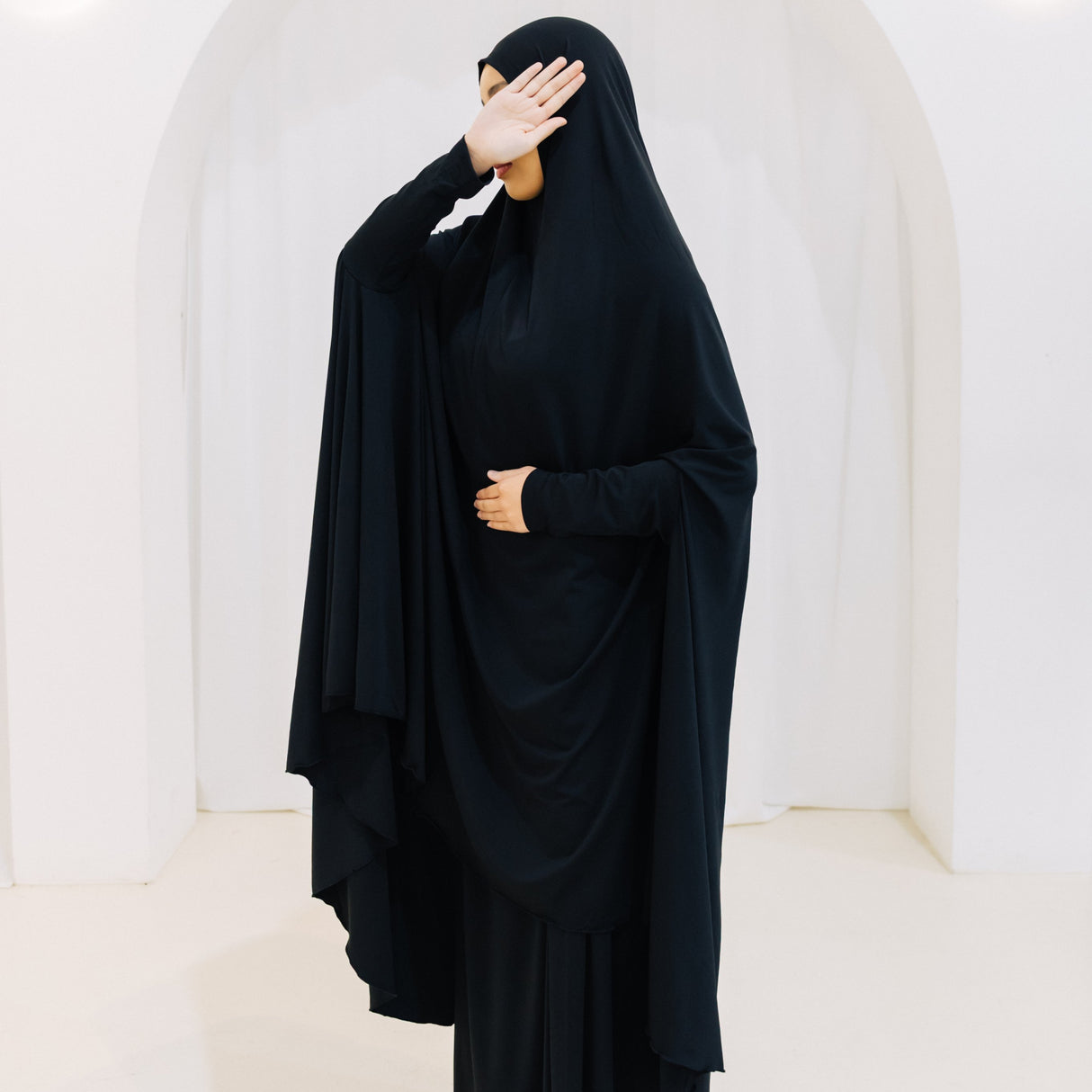 Premium XL Jilbab Sleeved BLACK
