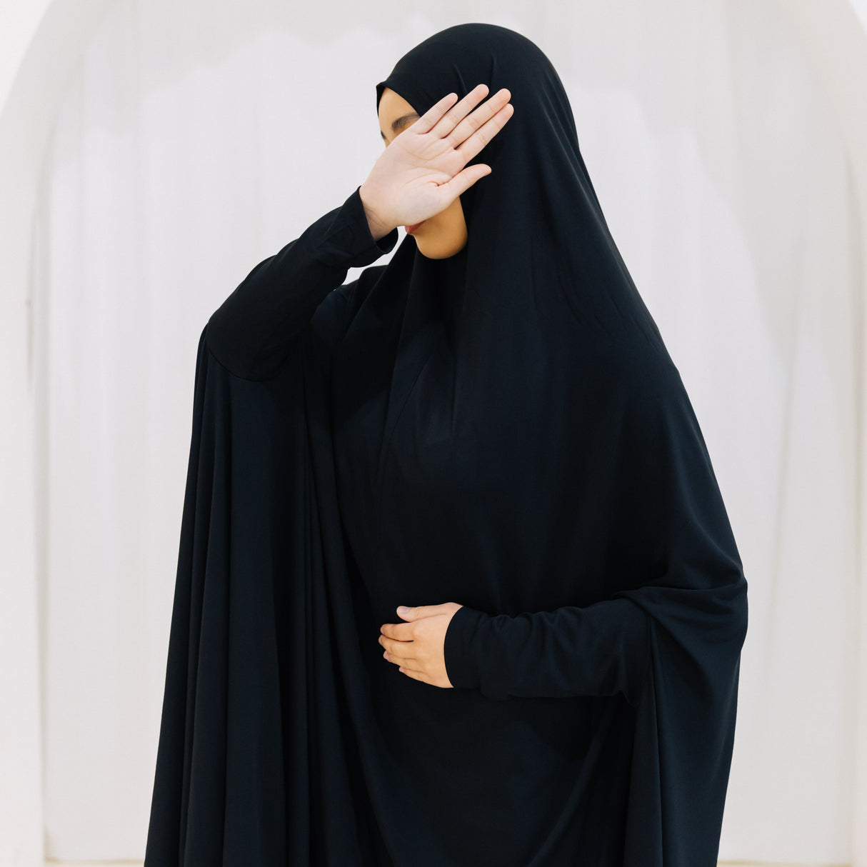Premium XL Jilbab Sleeved BLACK