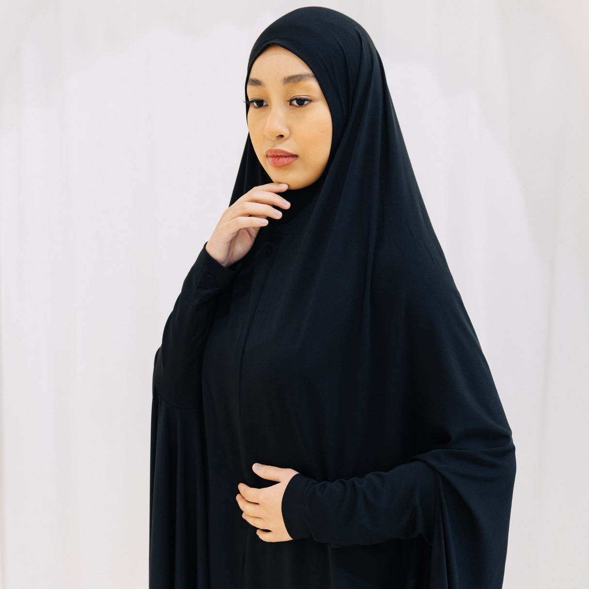 Premium XL Jilbab Sleeved BLACK