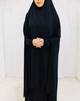 Premium XL Jilbab Sleeved BLACK