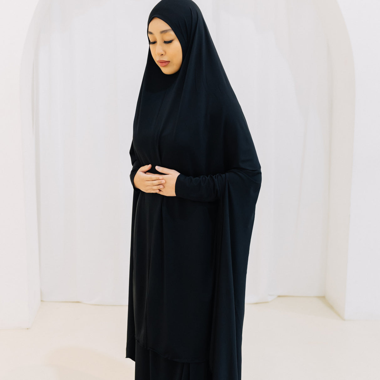 Premium XL Jilbab Sleeved BLACK