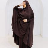 Premium XL Jilbab Sleeved BROWN
